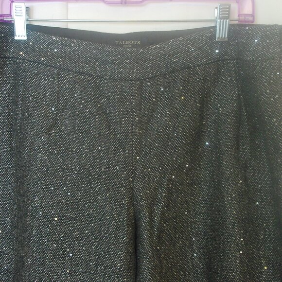 NWTS Talbots Sparkle Dress Pants Holiday Party Wear Size 14P - Picture 3 of 5